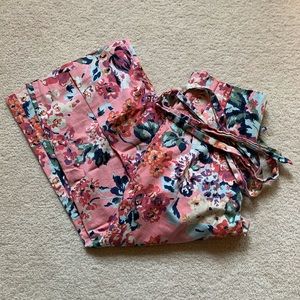 Zara high waisted floral culottes